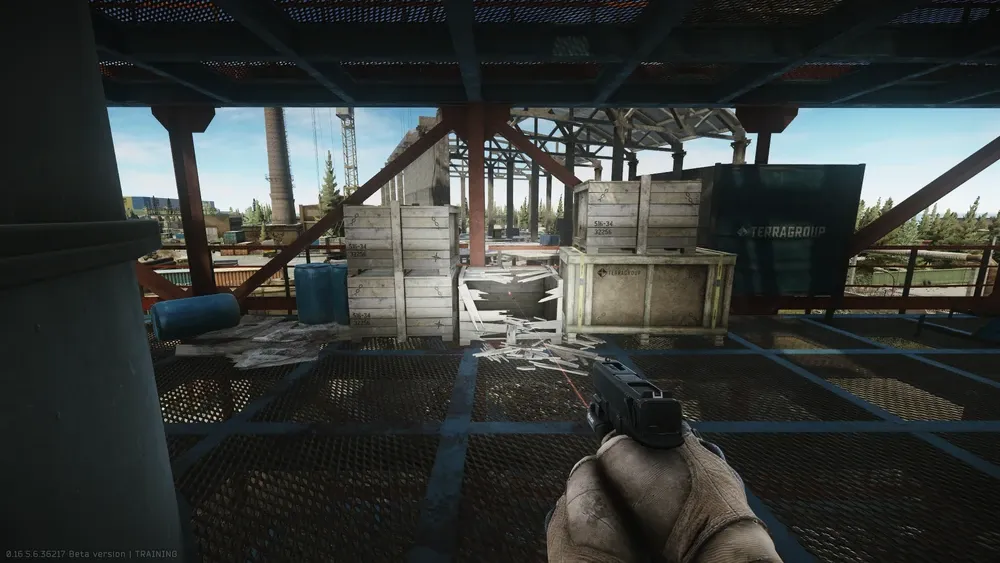 DVL-10 magazine spot: 3rd floor in the broken crate