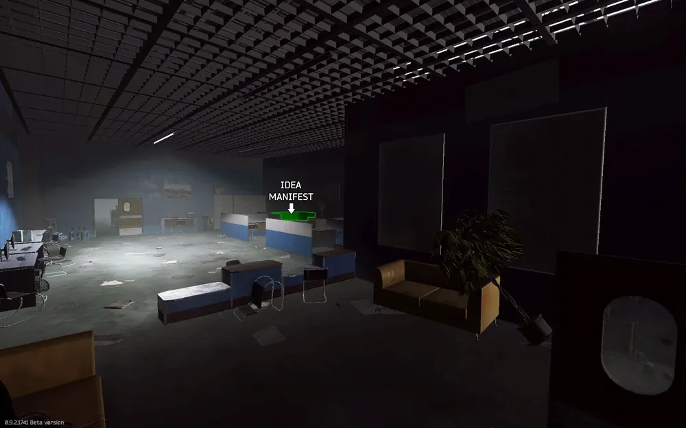 The computer room where the manifest is located