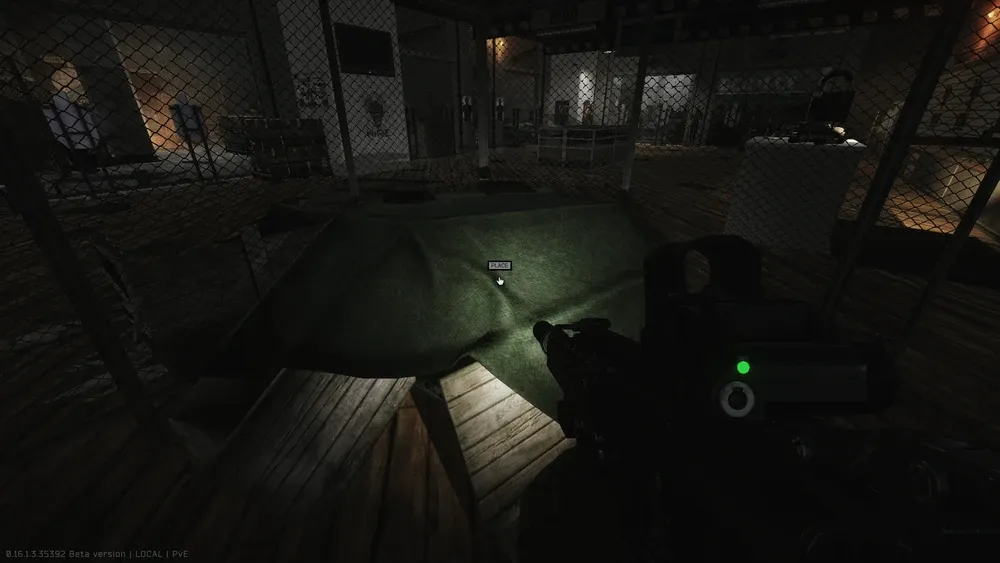 The wooden crate
