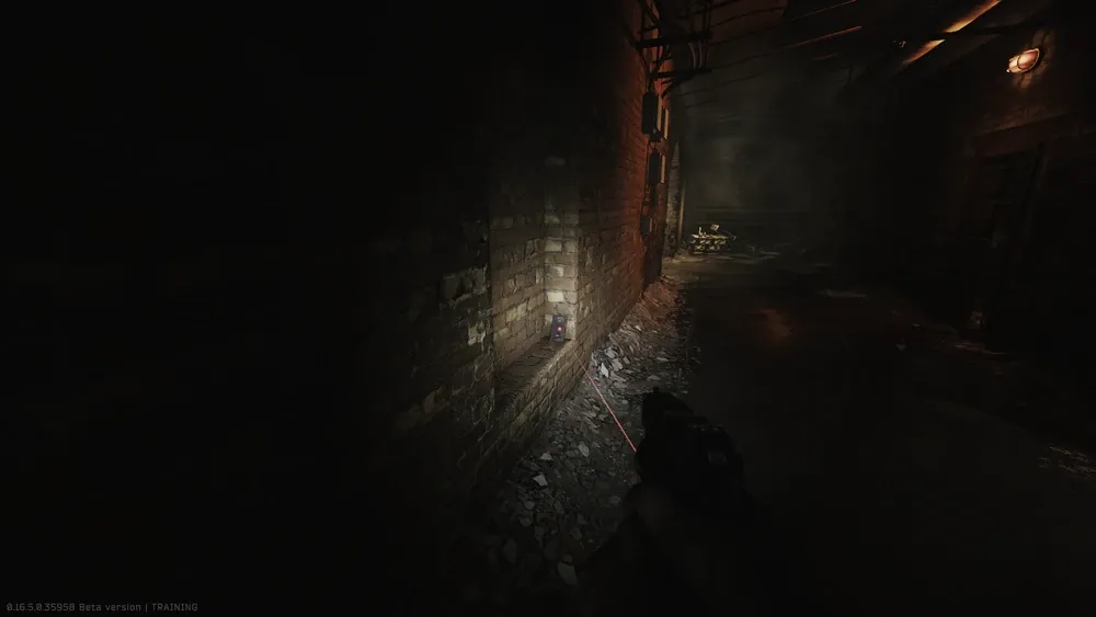 Spawn 2: In the wall opposite the room