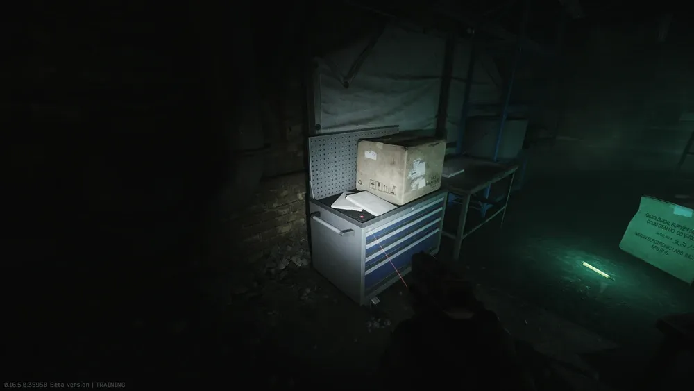 Spawn 5: On the tool trolley next to the missile