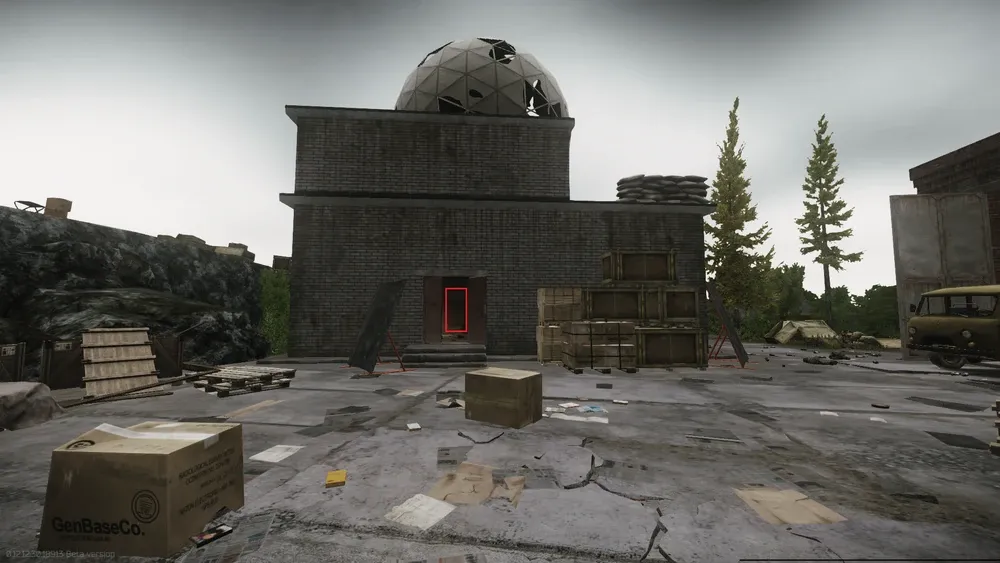 The radar station