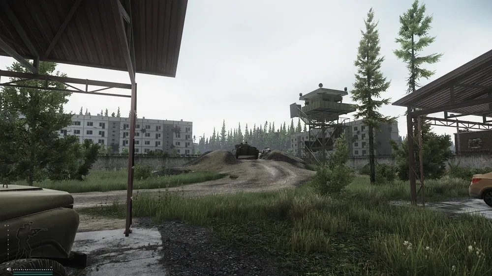 First BMP-2 that has to be marked, near the "Scav Lands" co-op extraction