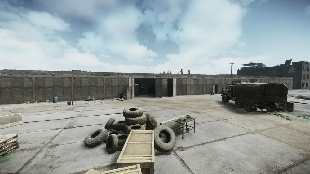 The garage