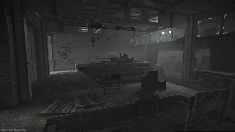 Second BMP-2 that has to be marked, in the "White Knight" building