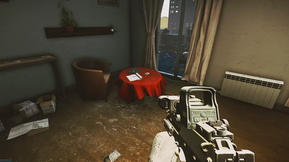 The table
