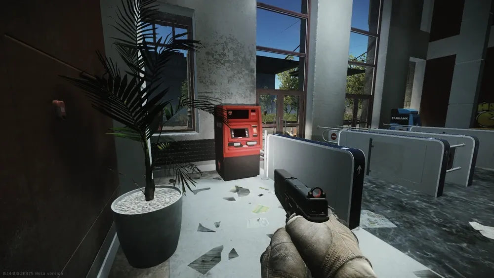 Locate the first ATM inside Klimov Shopping Mall on Streets of Tarkov — 1
