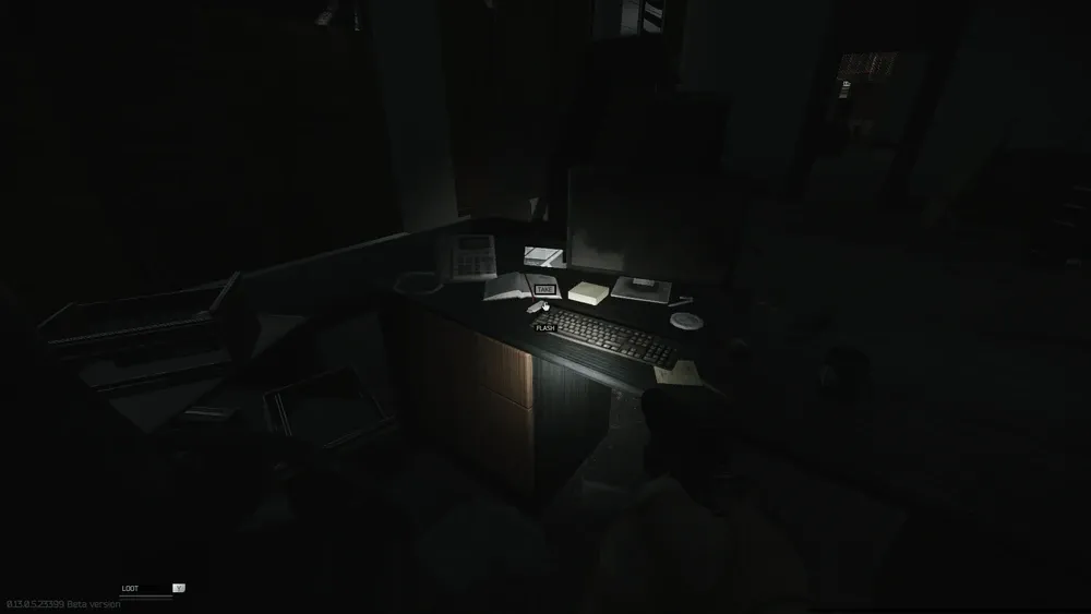 Flash drive on the desk