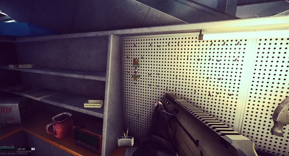 Location 2 on the pegboard