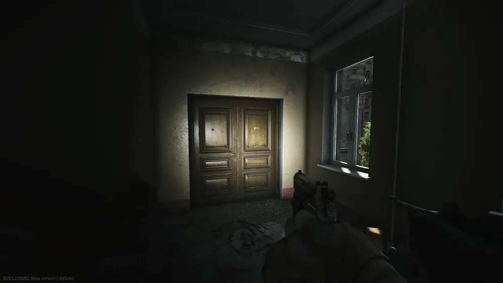 Locked door on the fourth floor
