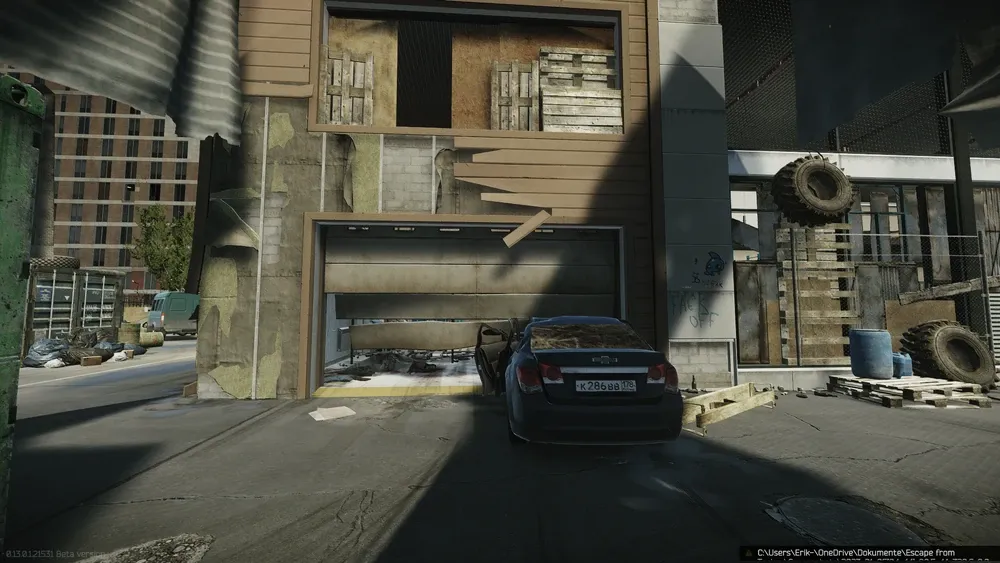 The garage.
