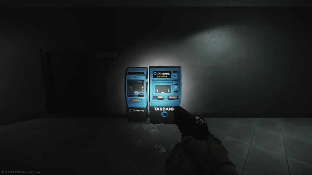 Locate the second group of ATMs inside Klimov Shopping Mall on Streets of Tarkov — 1