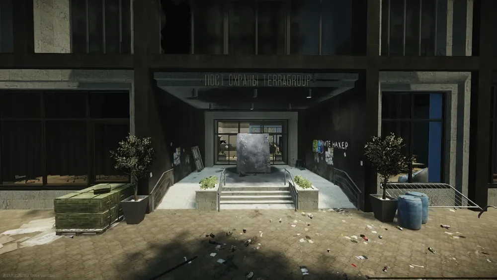 TerraGroup security post, First spawn