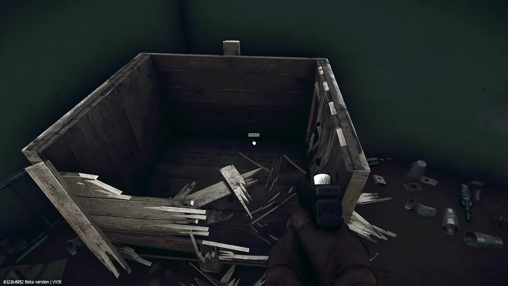 Close-up of the ZB-016 crate