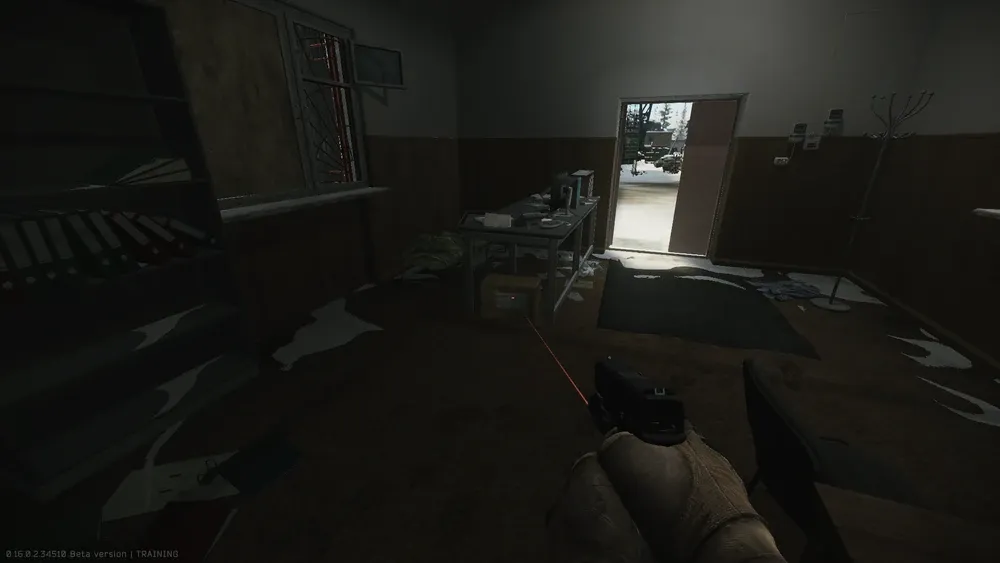 First spawn under the table next to the bed